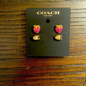 NEW Coach earrings